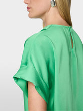 Load image into Gallery viewer, MarcCain Flowing Blouse with Short Sleeves in Bright Jade
