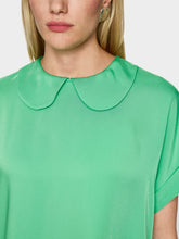 Load image into Gallery viewer, MarcCain Flowing Blouse with Short Sleeves in Bright Jade
