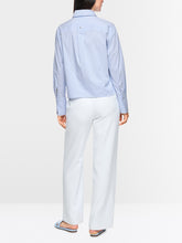 Load image into Gallery viewer, MarcCain Striped Blouse with Floral Detail
