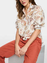 Load image into Gallery viewer, Marccain Linen-Silk Blouse in Off-White

