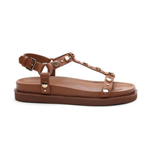 Load image into Gallery viewer, Ash Ugo Studded T-Studded Sandal in Cinnamon
