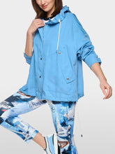 Load image into Gallery viewer, MarcCain Outdoor Jacket with Hood in Blue
