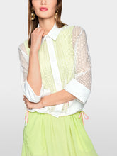 Load image into Gallery viewer, MarcCain White Jacket with Eyelet Pattern
