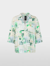 Load image into Gallery viewer, MarcCain 'Rethink Together' Printed Blouse in Skyway New
