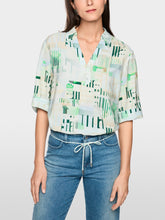 Load image into Gallery viewer, MarcCain 'Rethink Together' Printed Blouse in Skyway New
