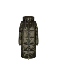 Mos Mosh Nova Metallic Down Coat in Forest Night