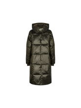 Load image into Gallery viewer, Mos Mosh Nova Metallic Down Coat in Forest Night
