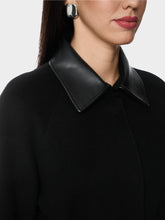 Load image into Gallery viewer, MarcCain Short coat with leather details
