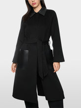 Load image into Gallery viewer, MarcCain Short coat with leather details
