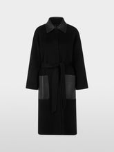 Load image into Gallery viewer, MarcCain Short coat with leather details
