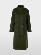 Load image into Gallery viewer, MarcCain Luxury Coat in Forest Night

