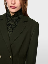 Load image into Gallery viewer, MarcCain Fitted Double-Breated Blazer in Forest Night
