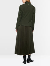 Load image into Gallery viewer, MarcCain Fitted Double-Breated Blazer in Forest Night
