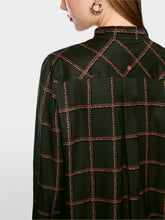 Load image into Gallery viewer, MarcCain Printed Viscose Blouse in Forest Night
