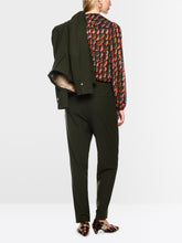 Load image into Gallery viewer, MarcCain Faqus Trousers with Crease in Forest Night
