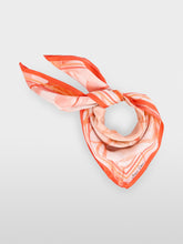 Load image into Gallery viewer, MarcCain Square Silk Scarf in Tigerlily
