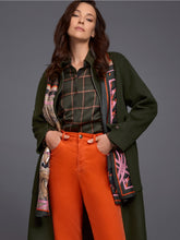 Load image into Gallery viewer, MarcCain Silk Scarf with Mixed Print in Forest Night
