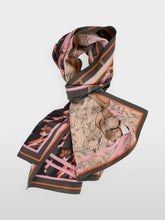 Load image into Gallery viewer, MarcCain Silk Scarf with Mixed Print in Forest Night
