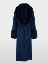 Load image into Gallery viewer, MarcCain Luxurious Coat with Faux Fur
