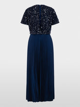 Load image into Gallery viewer, MarcCain Maxi Dress with Sequins and Pleats
