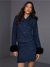 Load image into Gallery viewer, MarcCain Jacket with Detachable Faux Fur
