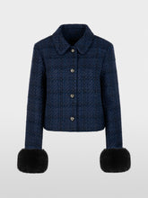 Load image into Gallery viewer, MarcCain Jacket with Detachable Faux Fur

