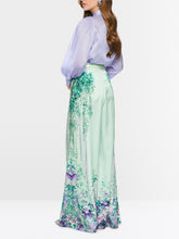 Load image into Gallery viewer, MarcCain Puffy-Sleeve Blouse in Purple Heather
