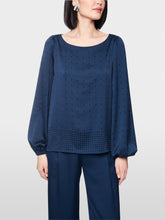 Load image into Gallery viewer, MarcCain Loose-Fitting Blouse with Rhinestones
