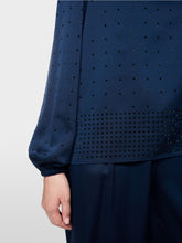 Load image into Gallery viewer, MarcCain Loose-Fitting Blouse with Rhinestones

