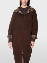 Load image into Gallery viewer, MarcCain Wool Coat withy Leopard Print
