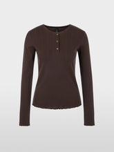Load image into Gallery viewer, MarcCain Long-Sleeved Buttoned Openwork Top
