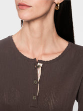 Load image into Gallery viewer, MarcCain Long-Sleeved Buttoned Openwork Top
