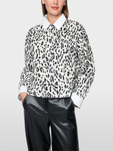 Load image into Gallery viewer, MarcCain Cotton Blouse with Leopard Print
