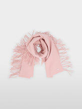 Load image into Gallery viewer, MarcCain Wool scarf with fringes in Pink
