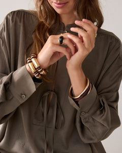 Summum Satin Bow Tie Blouse
