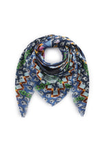 Load image into Gallery viewer, Codello Scarf with Striking Seal Motif in Blue
