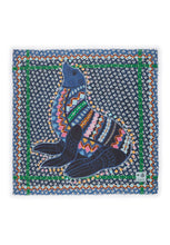 Load image into Gallery viewer, Codello Scarf with Striking Seal Motif in Blue
