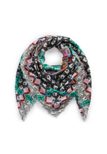 Load image into Gallery viewer, Codello Scarf with Striking Seal Motif in Grey
