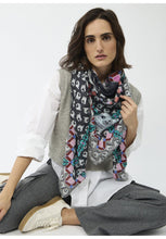 Load image into Gallery viewer, Codello Scarf with Striking Seal Motif in Grey
