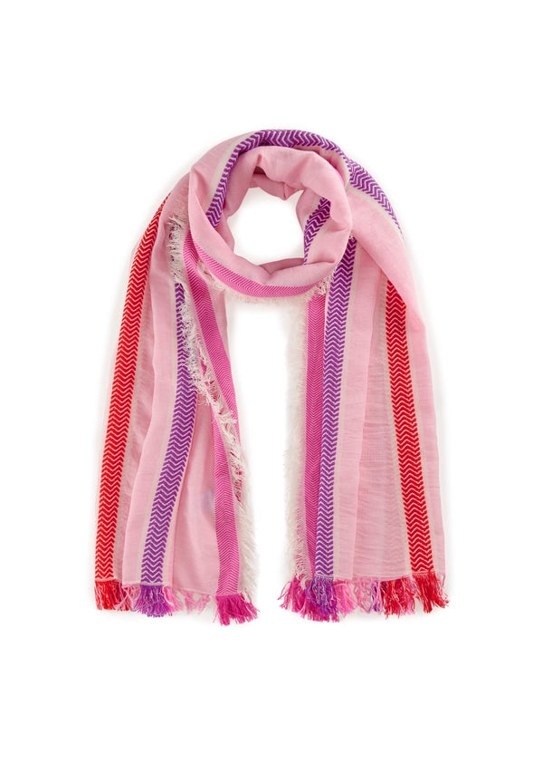 Codello Striped Scarf in Pink