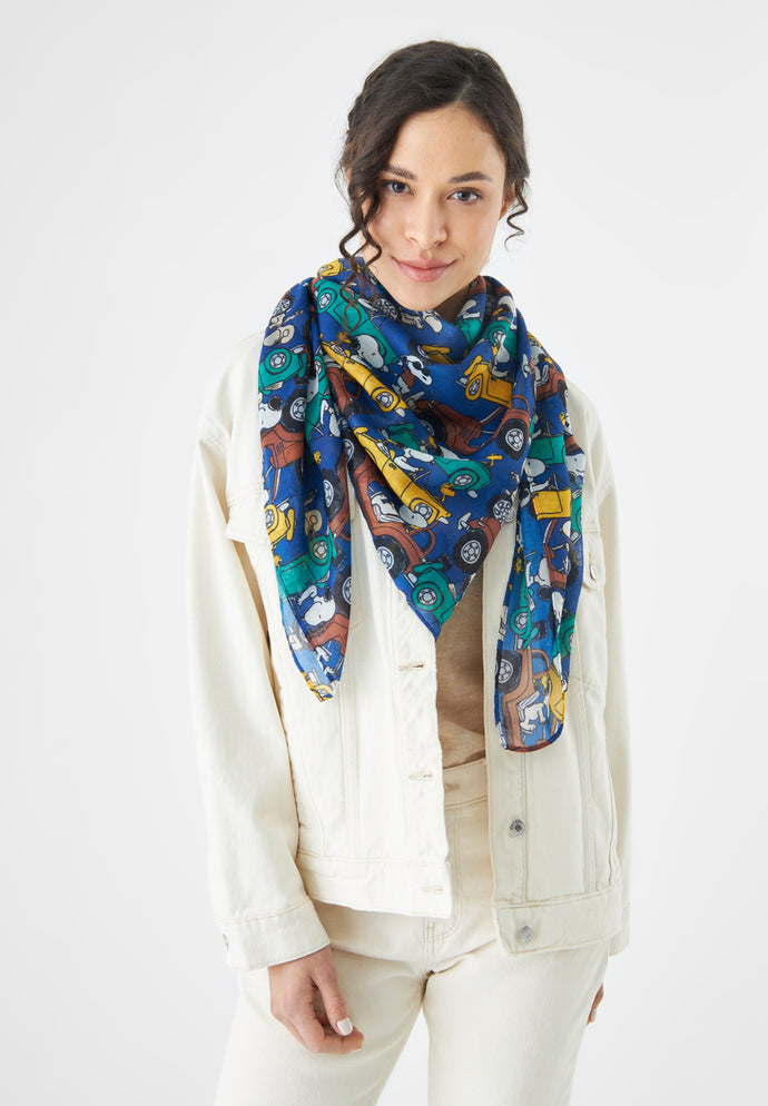 Codello Peanuts™ Recycled Polyester Scarf in Blue