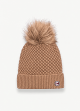 Load image into Gallery viewer, Colmar Moss Stitch Hat with Pom-Pom
