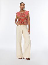 Load image into Gallery viewer, iBlues Fune Knitted Top in Pink Floral
