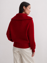 Load image into Gallery viewer, Varley Enrico Knit Jumper in Washed Red
