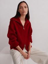 Load image into Gallery viewer, Varley Enrico Knit Jumper in Washed Red
