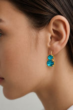 Load image into Gallery viewer, Dyrberg/Kern Globule Petrol Earrings
