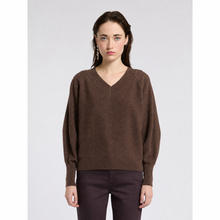 Load image into Gallery viewer, Marella Doppia V-Neck Jumper in Caramel
