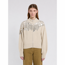Load image into Gallery viewer, Marella Ceri Zip-Through Jumper in TurtleDove
