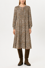 Load image into Gallery viewer, Luisa Cerano Midi Dress with Ornamental Print
