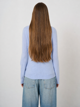 Load image into Gallery viewer, Repeat 100% Cashmere Fine-Knit Cardigan in Dust
